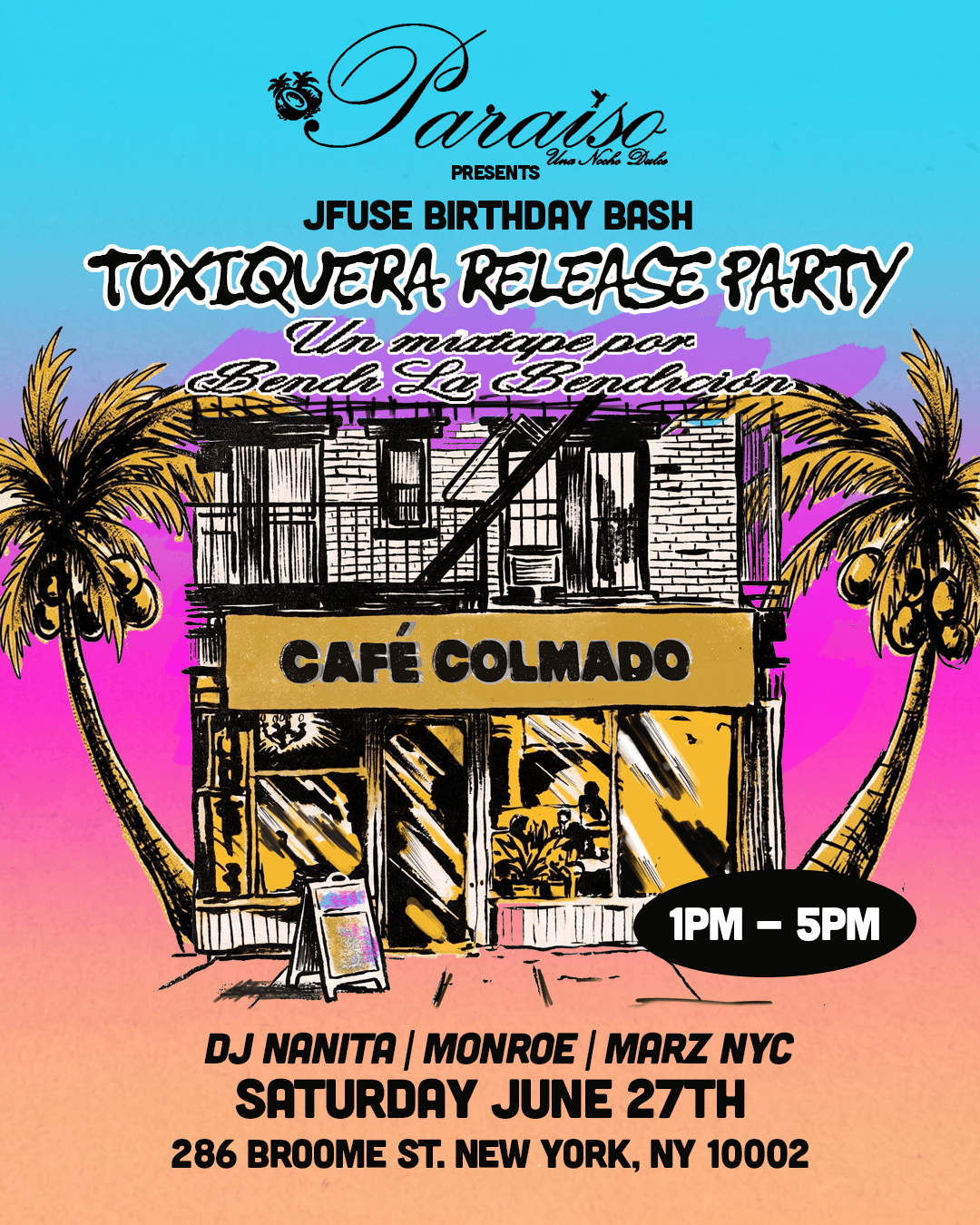 PARAÍSO & JFUSE PRESENT: TOXIQUERA RELEASE PARTY event image