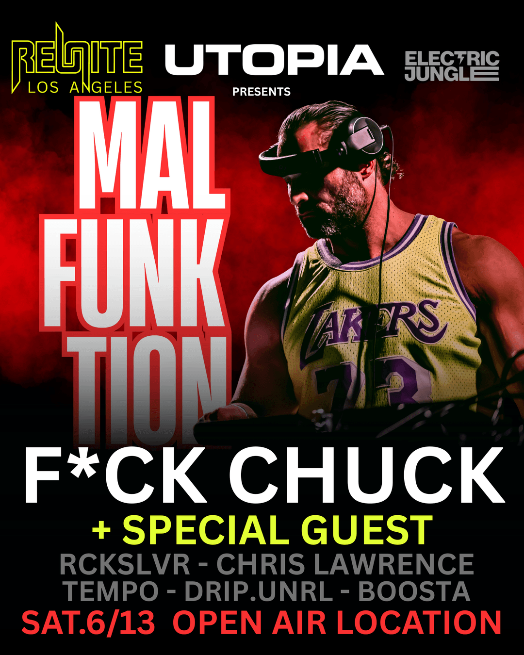 UTOPIA x REUNITE = MALFUNKTION - F*CK CHUCK +
SPECIAL GUESTS event image
