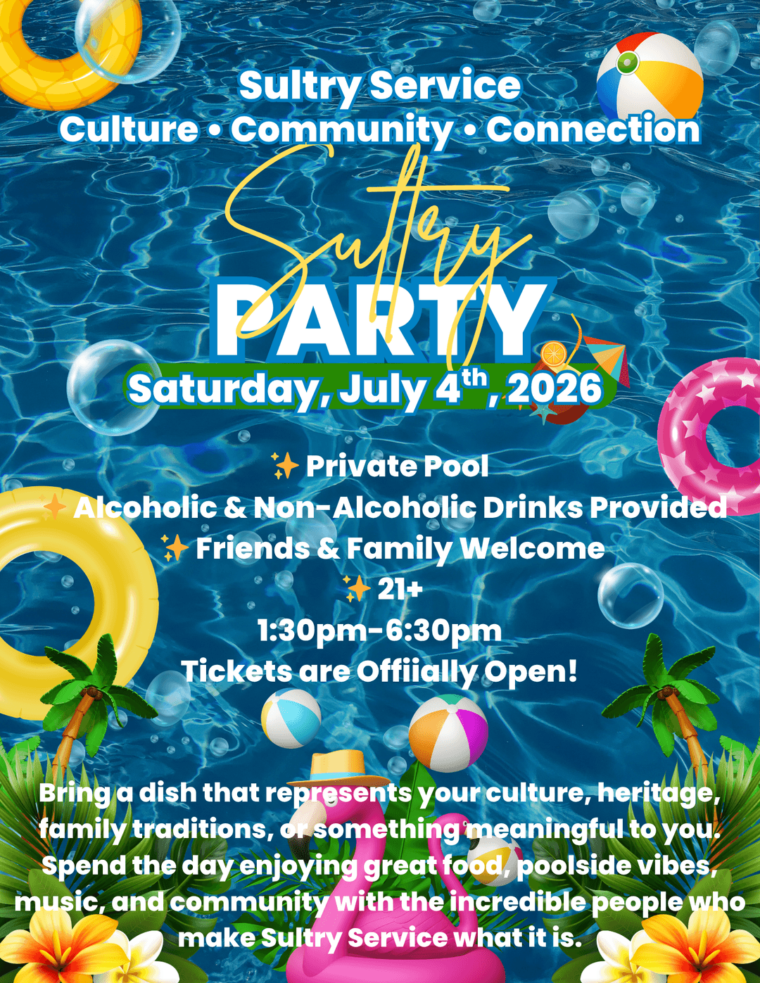 Sultry Service Community Pool Day: Round 2 ☀️ event image