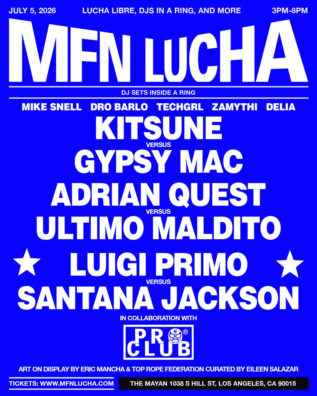 MFN LUCHA X PRO CLUB event image