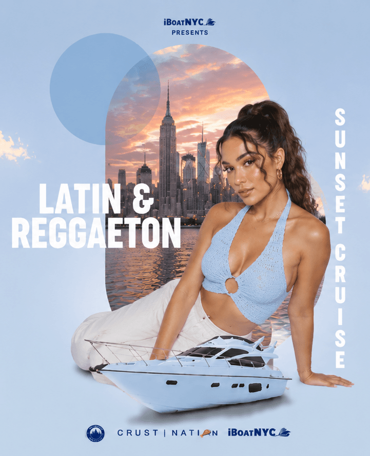 NYC #1 LATIN & REGGAETON Sunset Yacht Cruise Boat Party event image