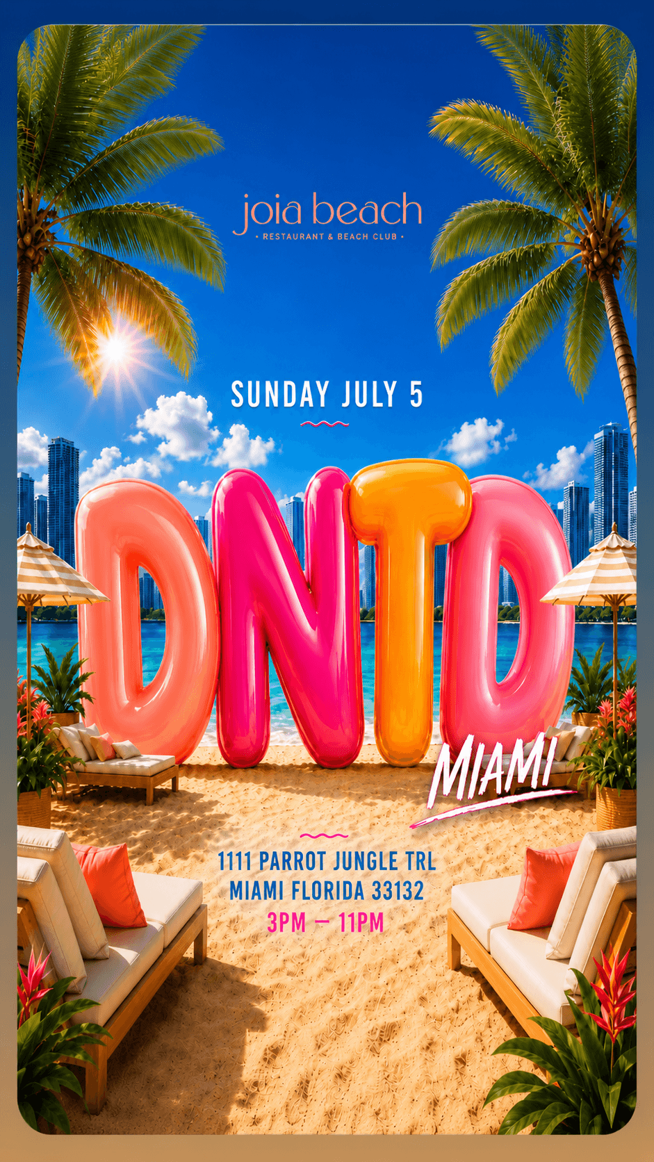 DNTD x JOIA BEACH event image