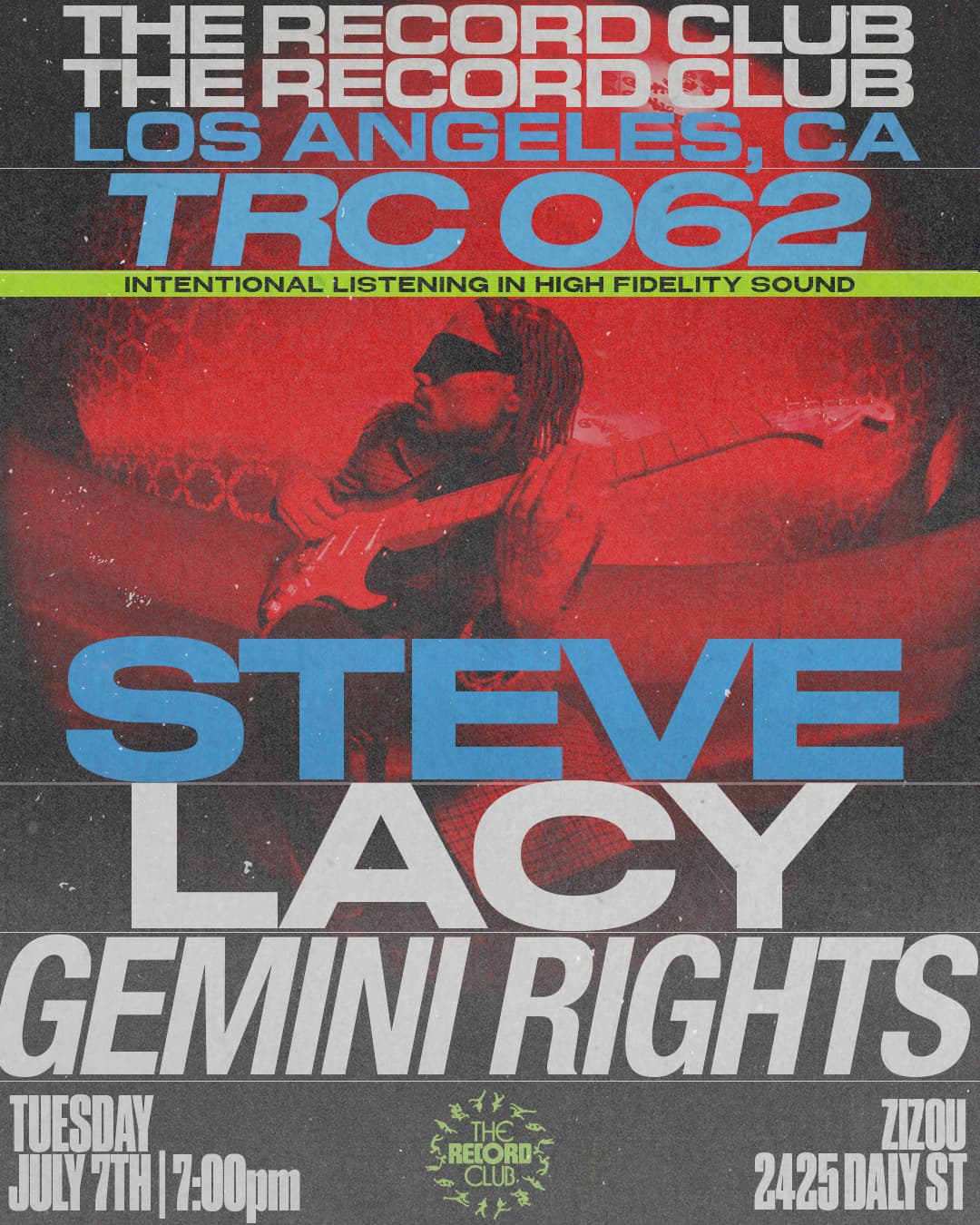 TRC 062 (LA): Steve Lacy - Gemini Rights event image