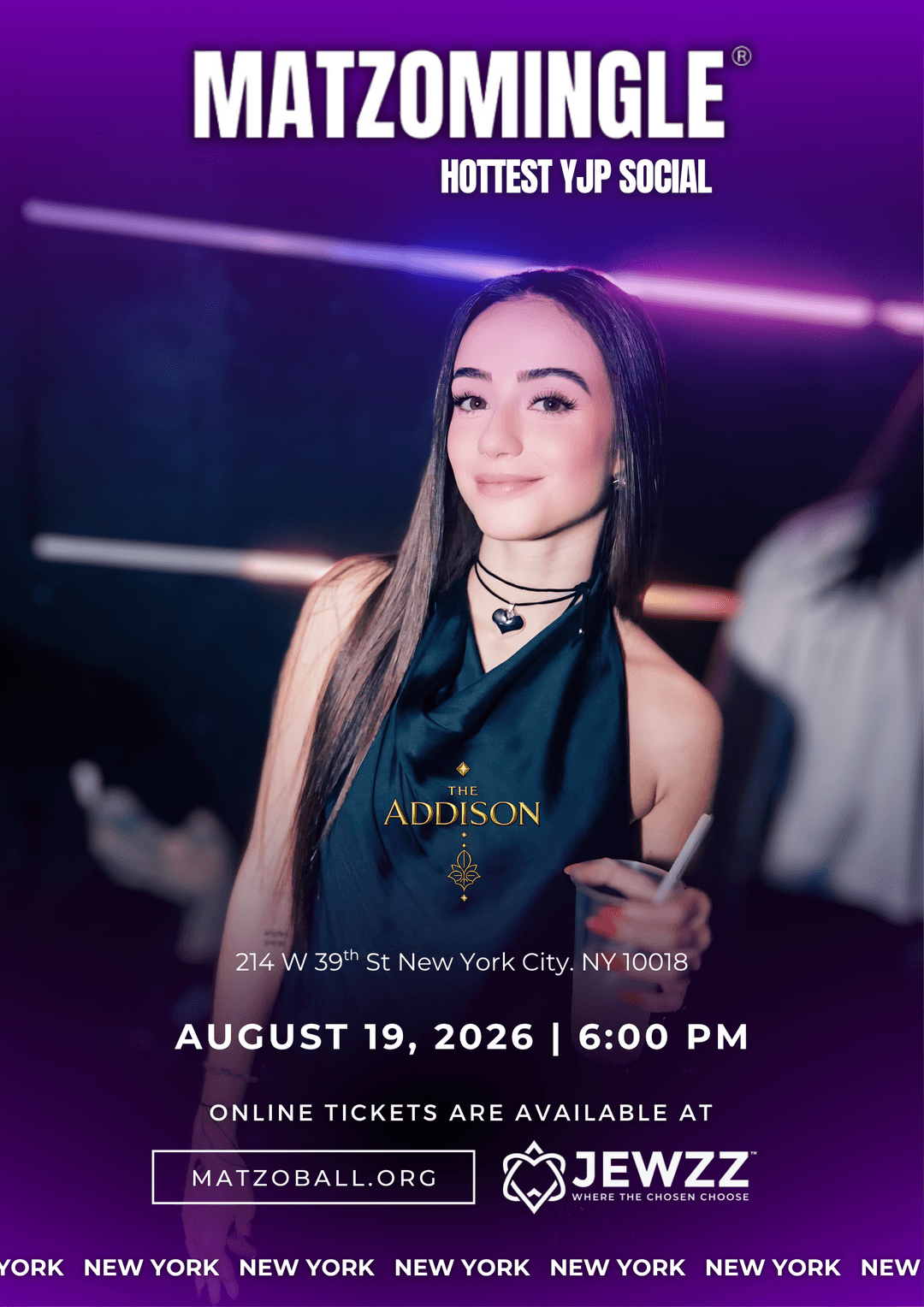 MATZOMINGLE® AFTER WORK EVENT @ New York August 2026 event image