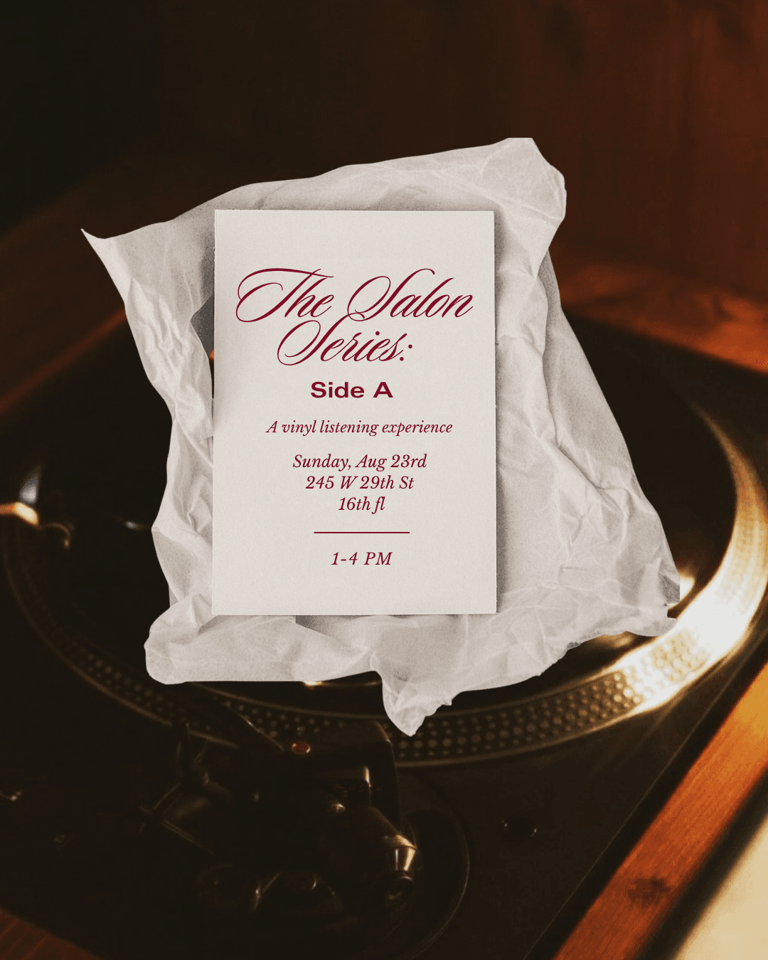 The Salon Series: Side A —
A Vinyl Listening Experience. event image