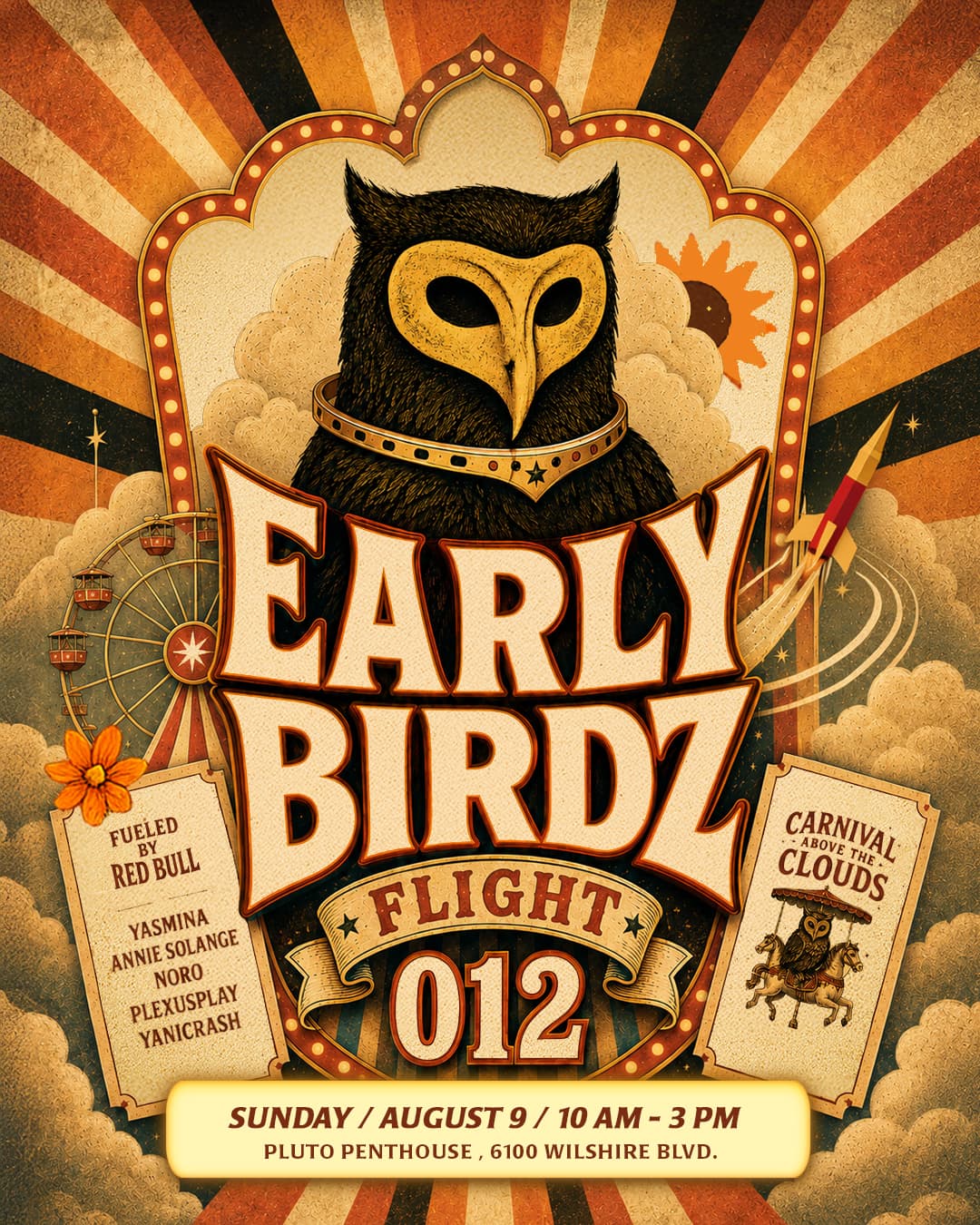 Early Birdz - Flight 012 / LA Penthouse Rave event image