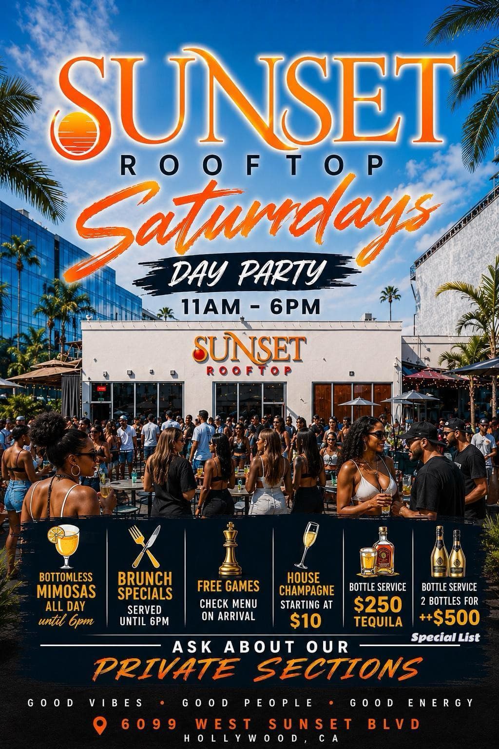Sunset Rooftop Saturdays: Bottomless Mimosas Brunch event image