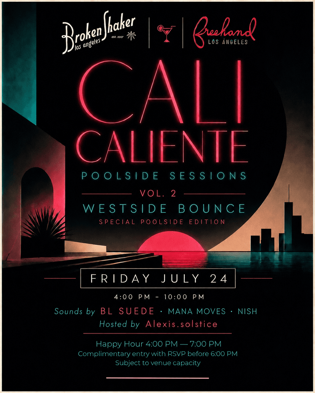 Cali Caliente Rooftop Poolside Session - Vol. 2: Westside Bounce event image