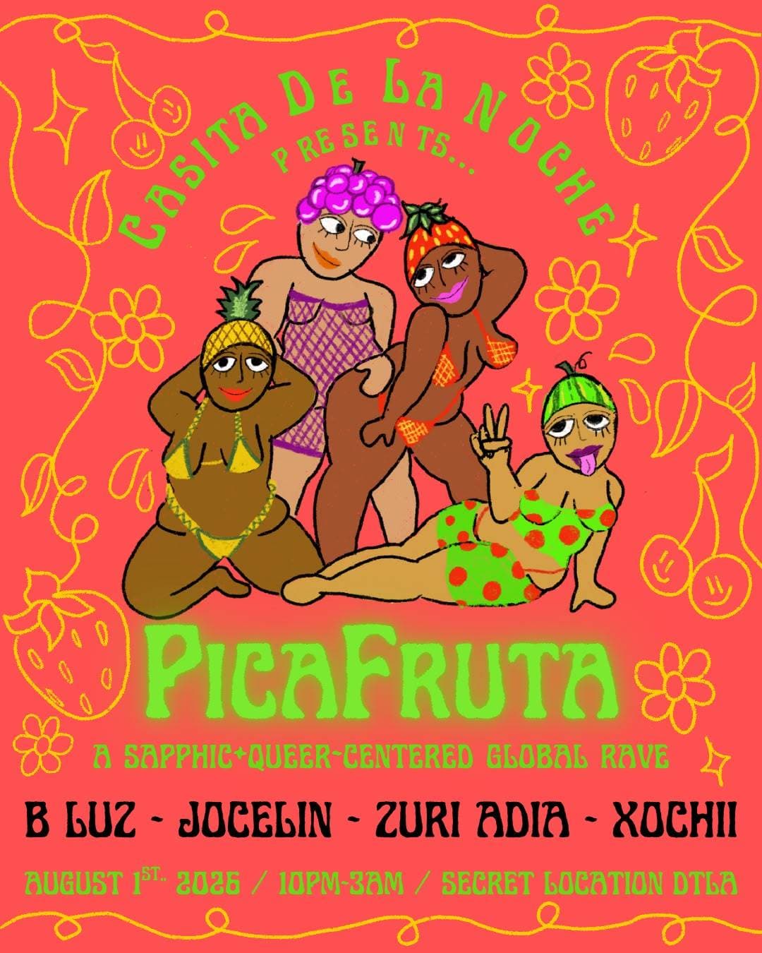PicaFruta Queer Global Rave 🥝🍉🍋‍🟩🍓🍑 event image