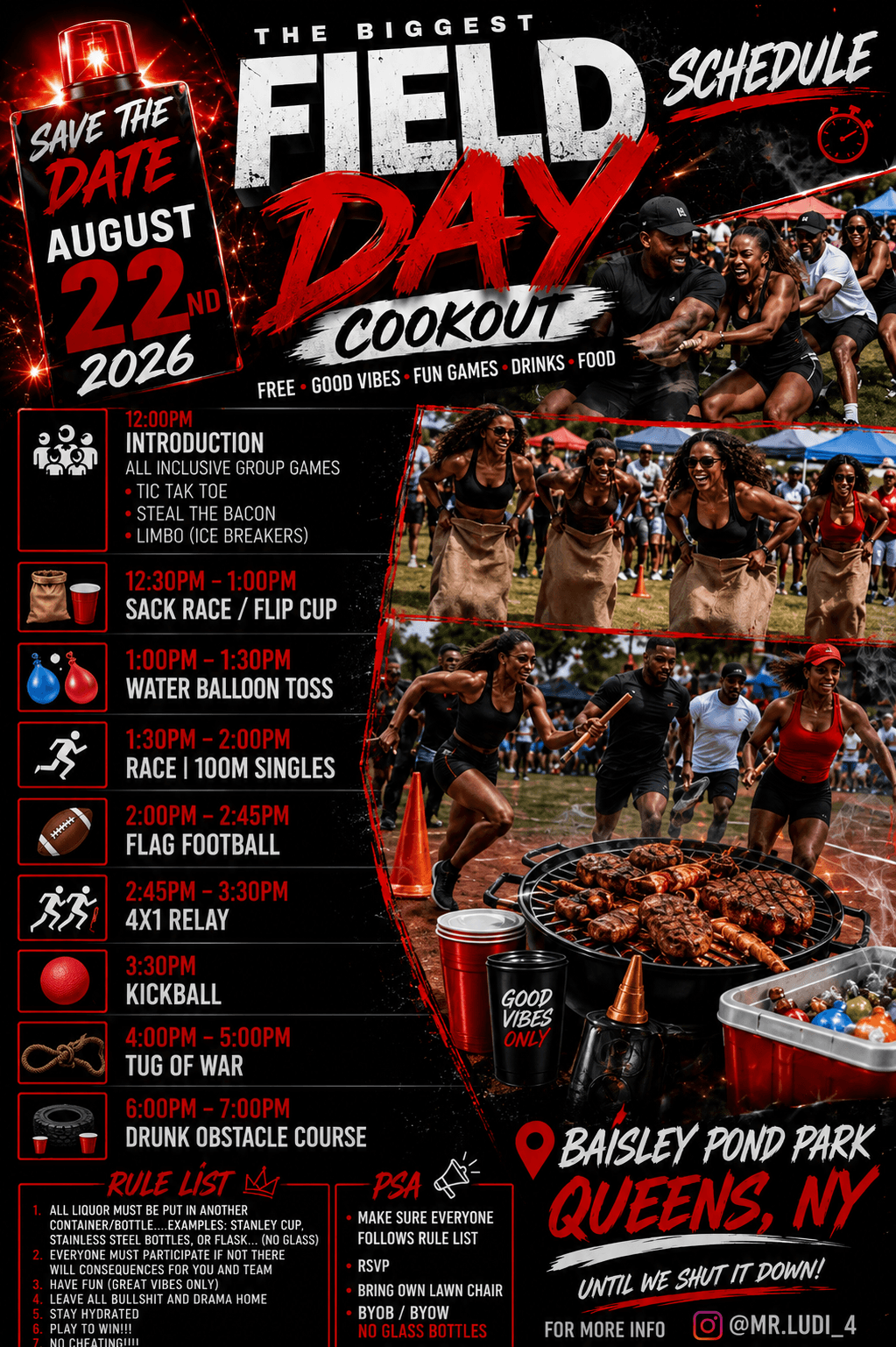 THE BIGGEST ADULT FIELD DAY & COOKOUT event image