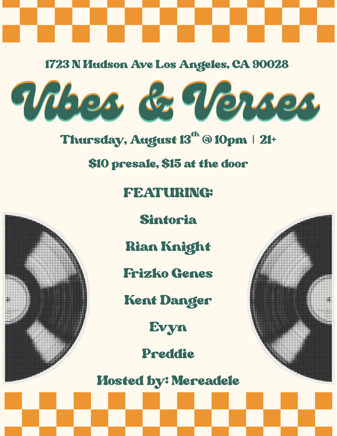 Vibes & Verses Thursday August  13th event image