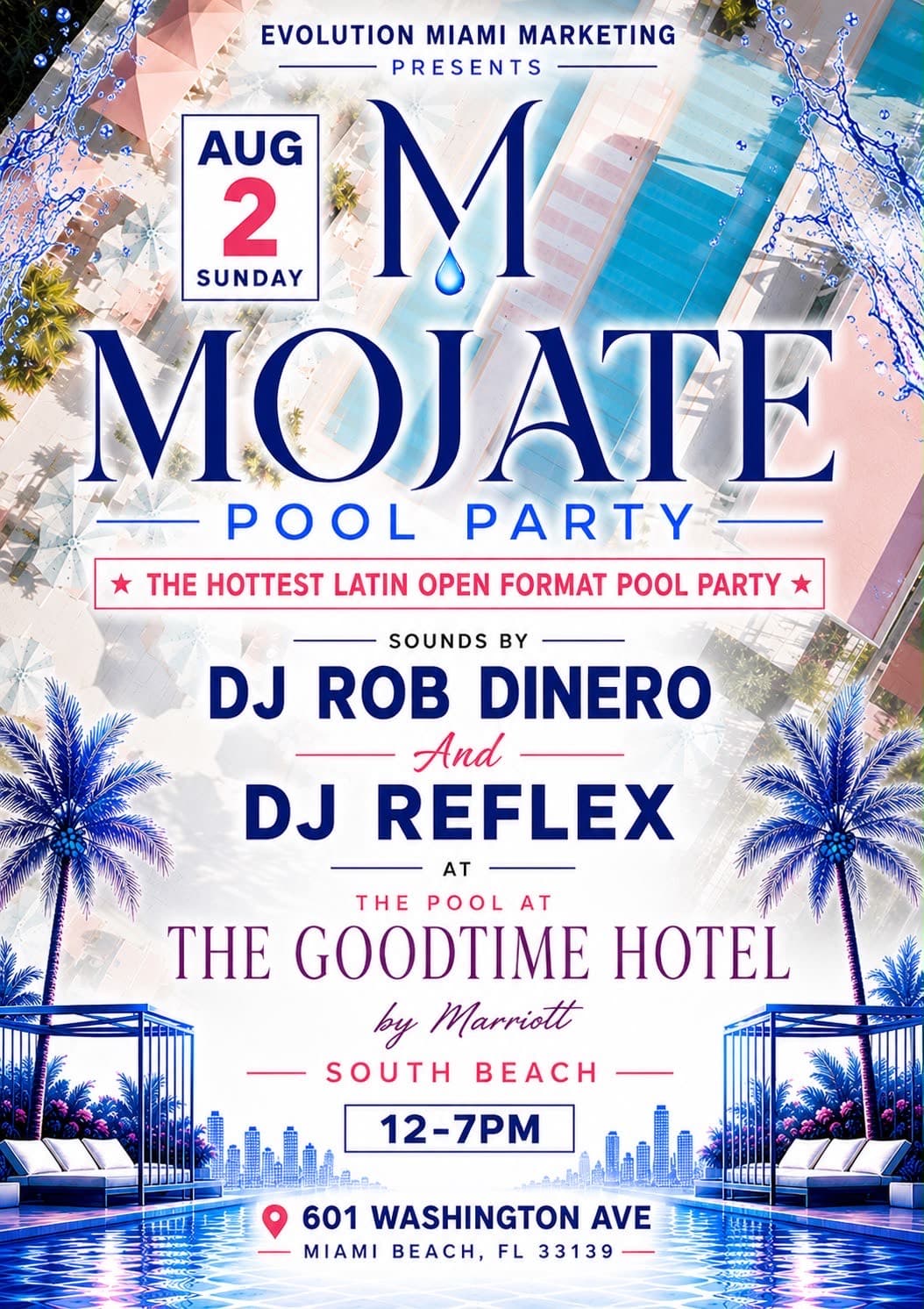 MOJATE💦 POOL PARTY👙☀️ @ STRAWBERRY MOON🍓🌙 event image