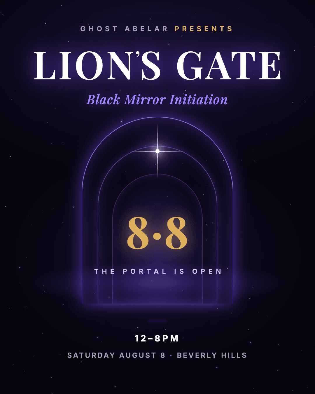 Lion's Gate Black Mirror Initiation event image