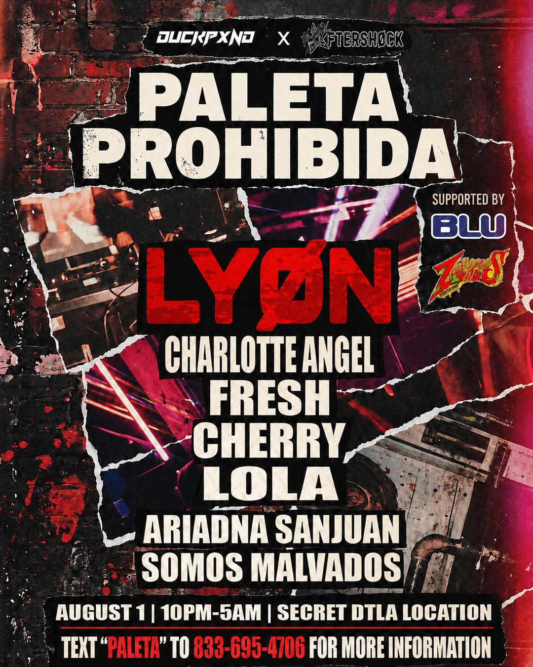 DUCKPXND PRESENTS - PALETA PROHIBIDA event image