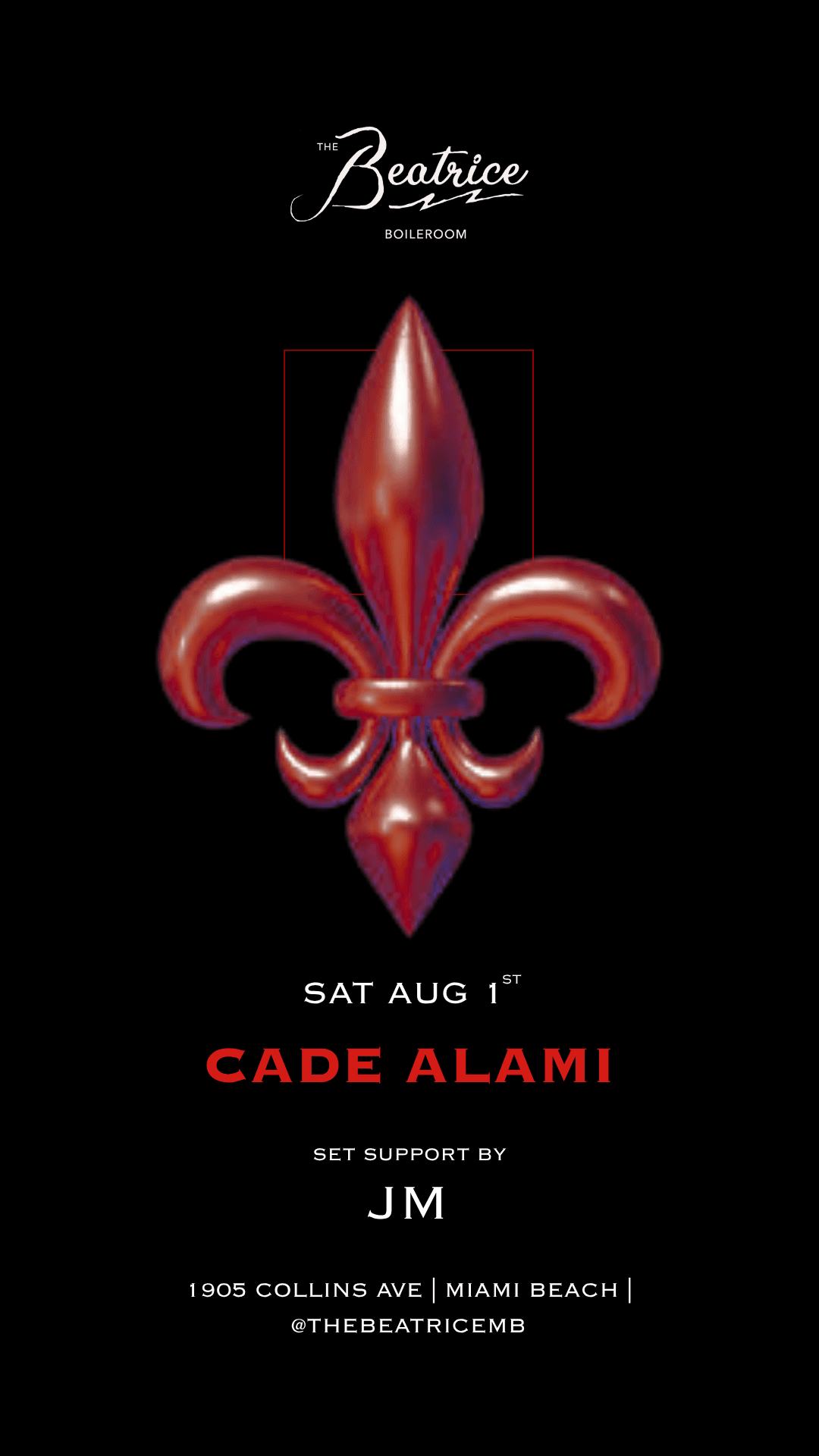 Cade Alami @thebeatrice event image