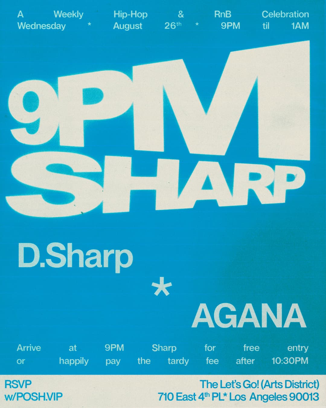 9PM SHARP hosted by D.Sharp - August 26th event image