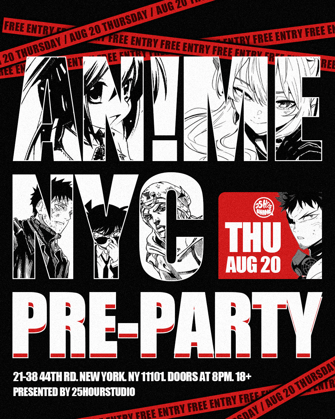 25hour Studio: Anime NYC Pre-Party event image