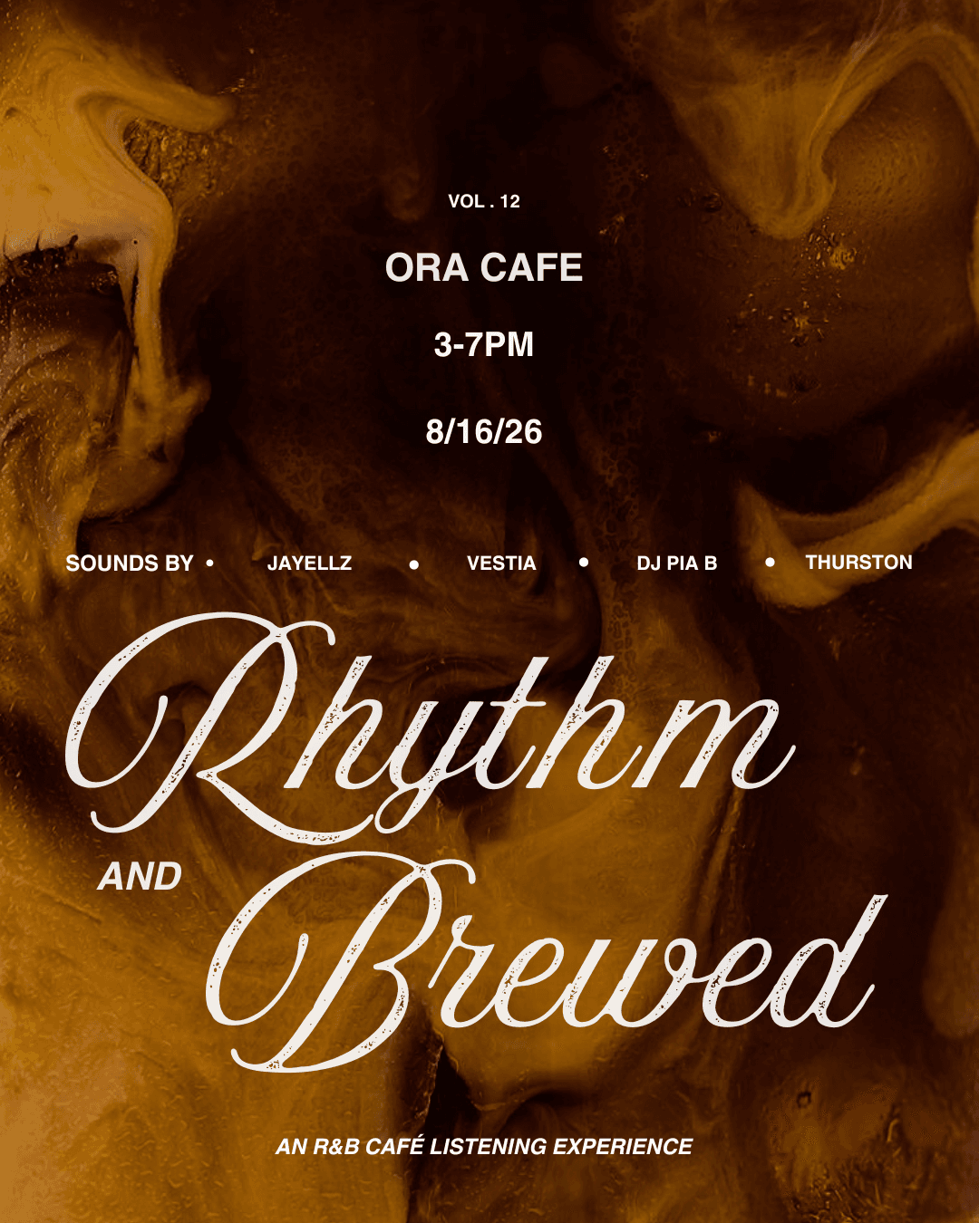 Rhythm & Brewed - R&B Cafe Experience event image