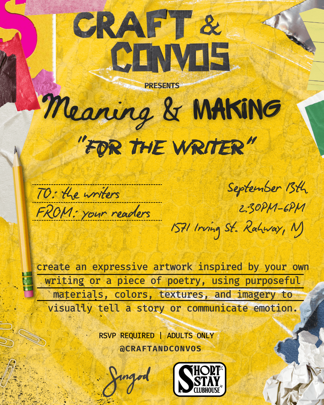 Meaning & Making: For The Writer event image