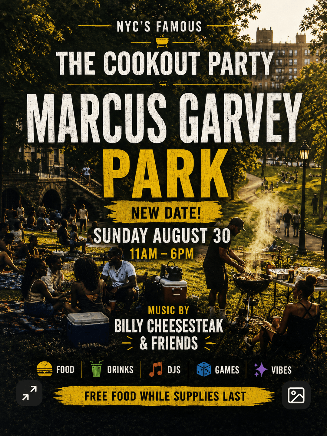The Cookout Finale: The Last Plate (Uptown edition) (Marcus Garvey Park) event image