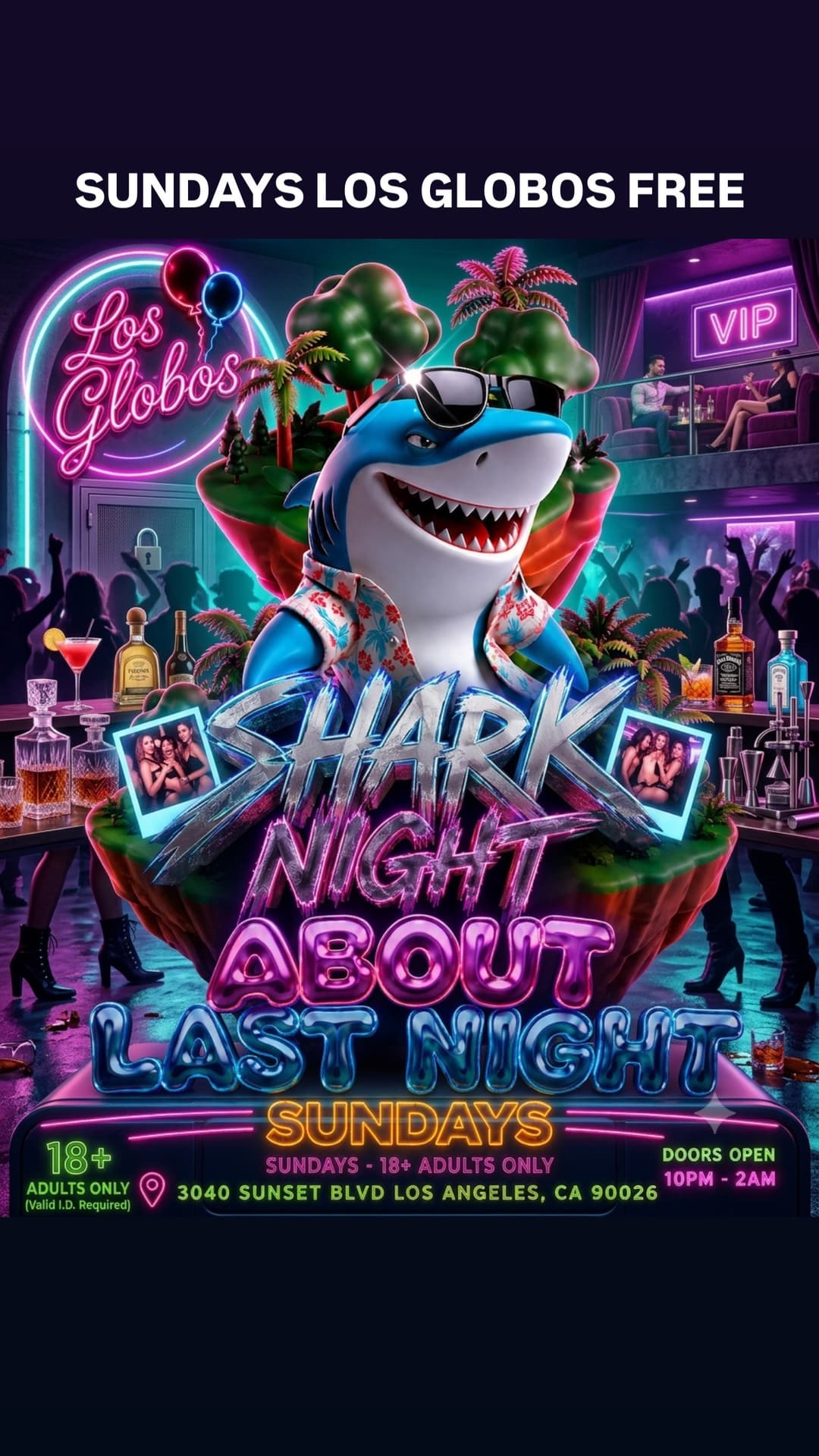 18+ SUNDAY ABOUT LAST NIGHT FREE WITH RSVP event image