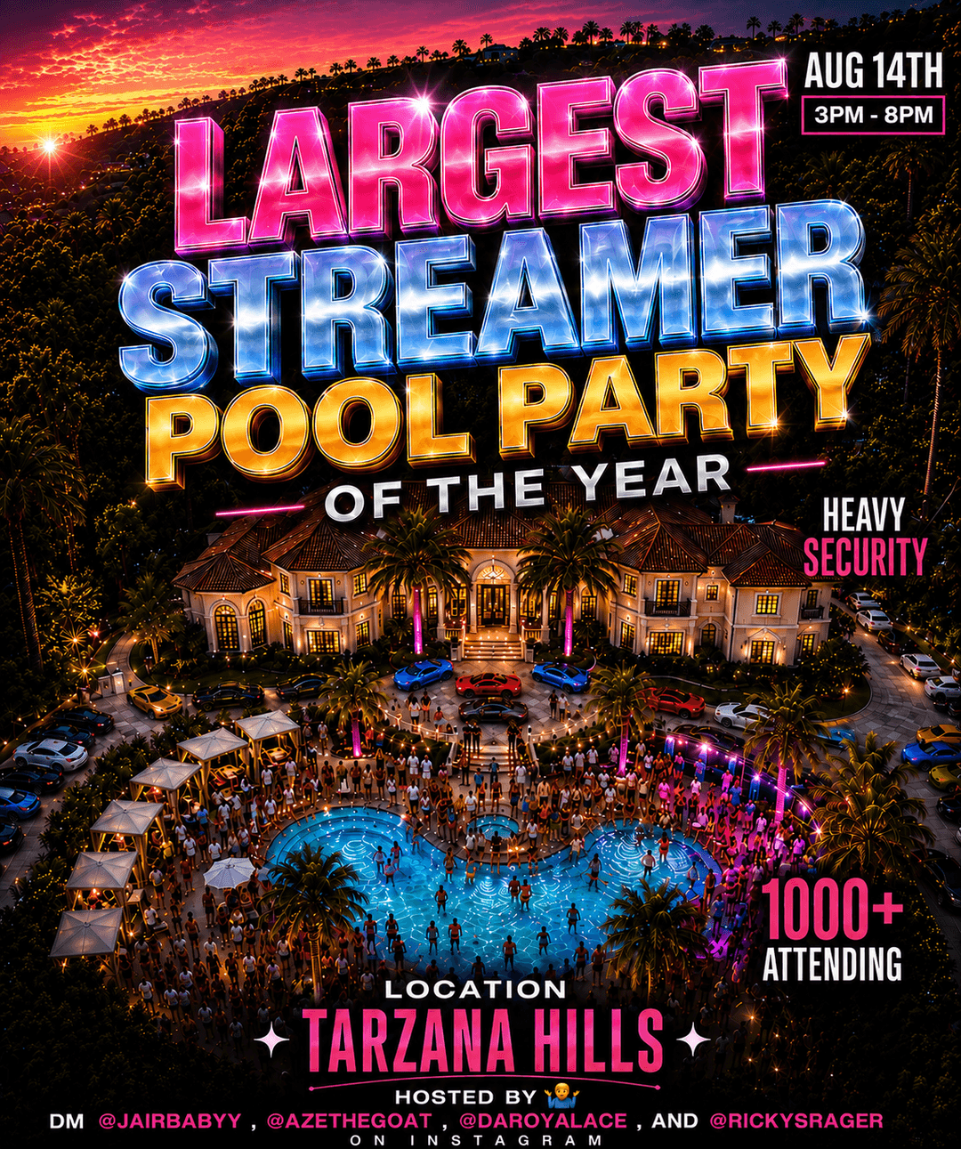 BIGGEST STREAMER POOL PARTY event image