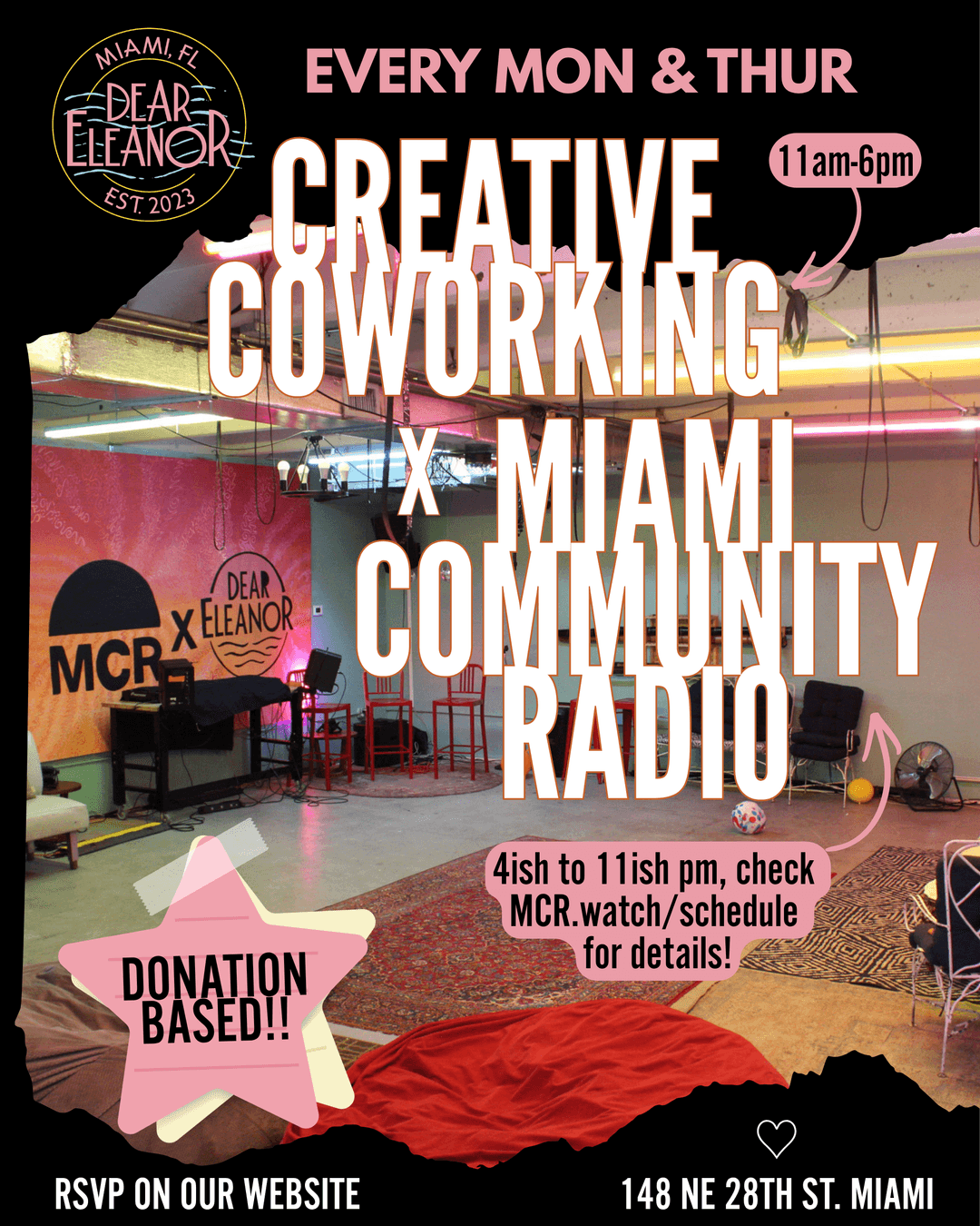 Creative Coworking x Miami Community Radio event image