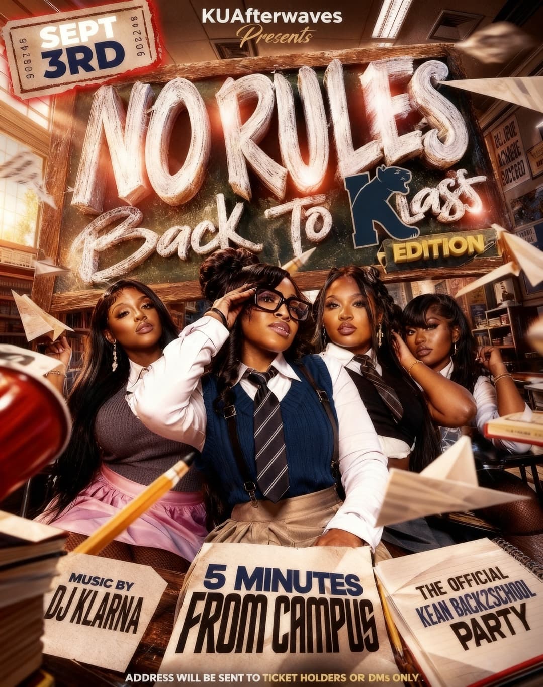 NO RULES BACK TO KLASS📚🐾 event image