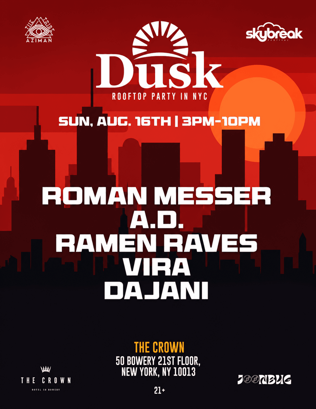 Dusk - Sunset Open Air Rooftop Party (Afro, Progressive, House, Trance) event image