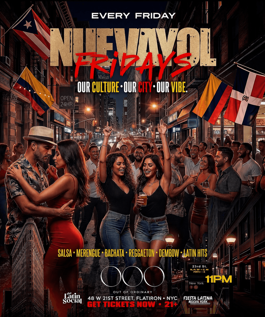 Fridays Triple OOO Nightclub: Salsa, Merengue, Bachata y Reggaetón Clásico event image