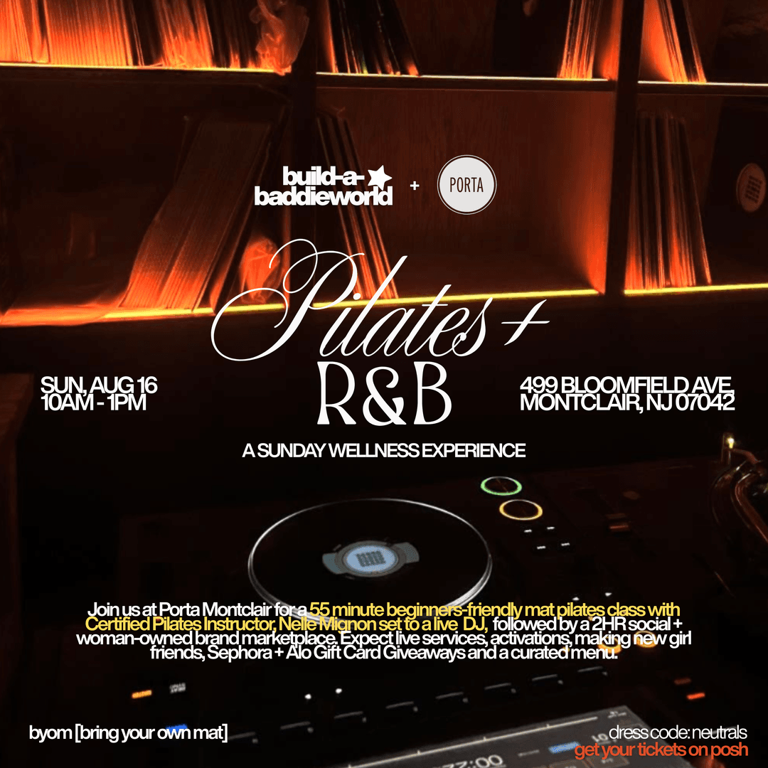 Pilates + R&B at Porta Montclair event image