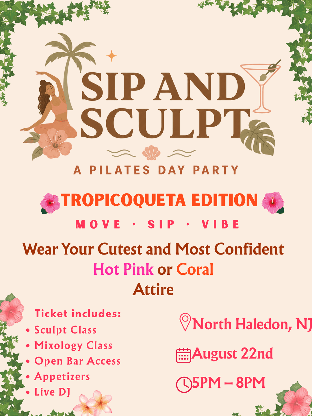 Sip & Sculpt: Tropicoqueta Edition event image