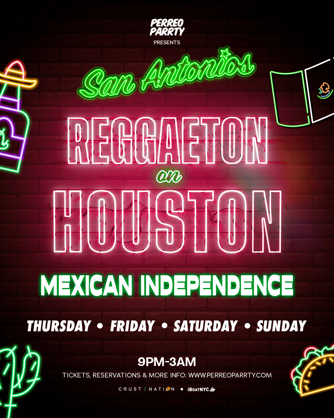 Reggaeton on Houston - Mexican Independence Day Party @ San Antonios event image