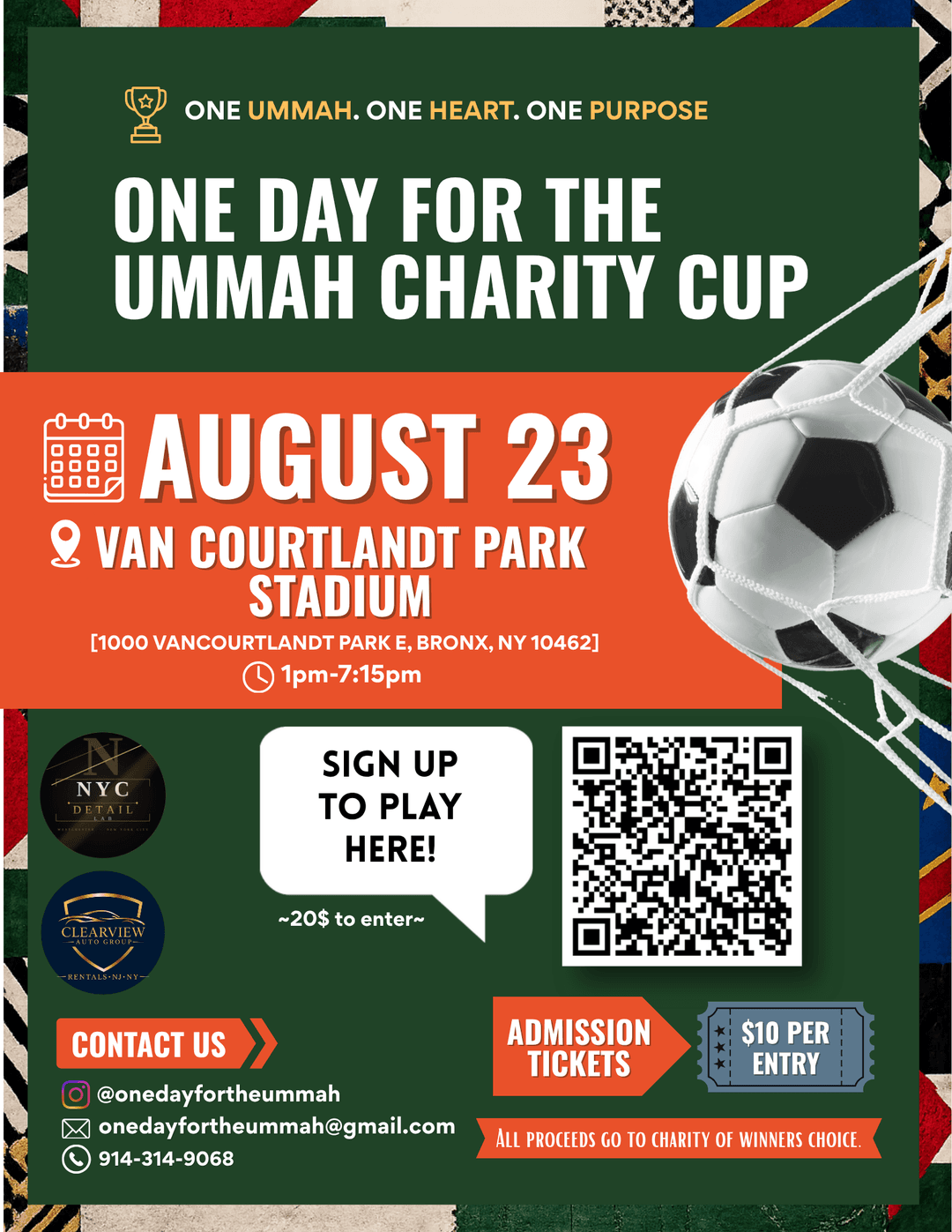 One Day For The Ummah Charity Cup event image