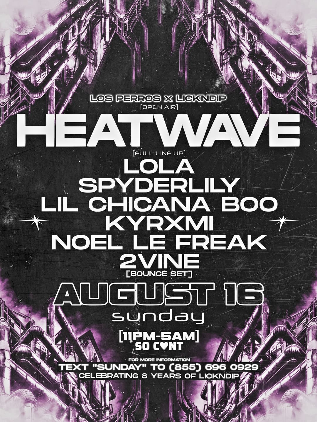 LOS PERROS X LICKNDIP 8/16 event image