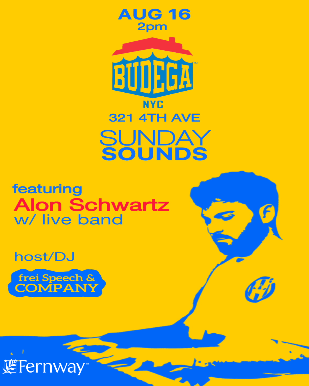 Sunday Sounds at Budega NYC Featuring Alon Schwartz & Live Band event image