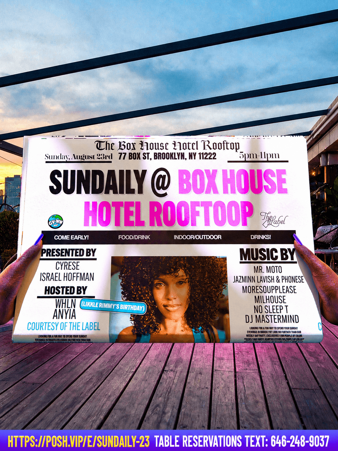 Sundaily @ Box house hotel rooftop event image
