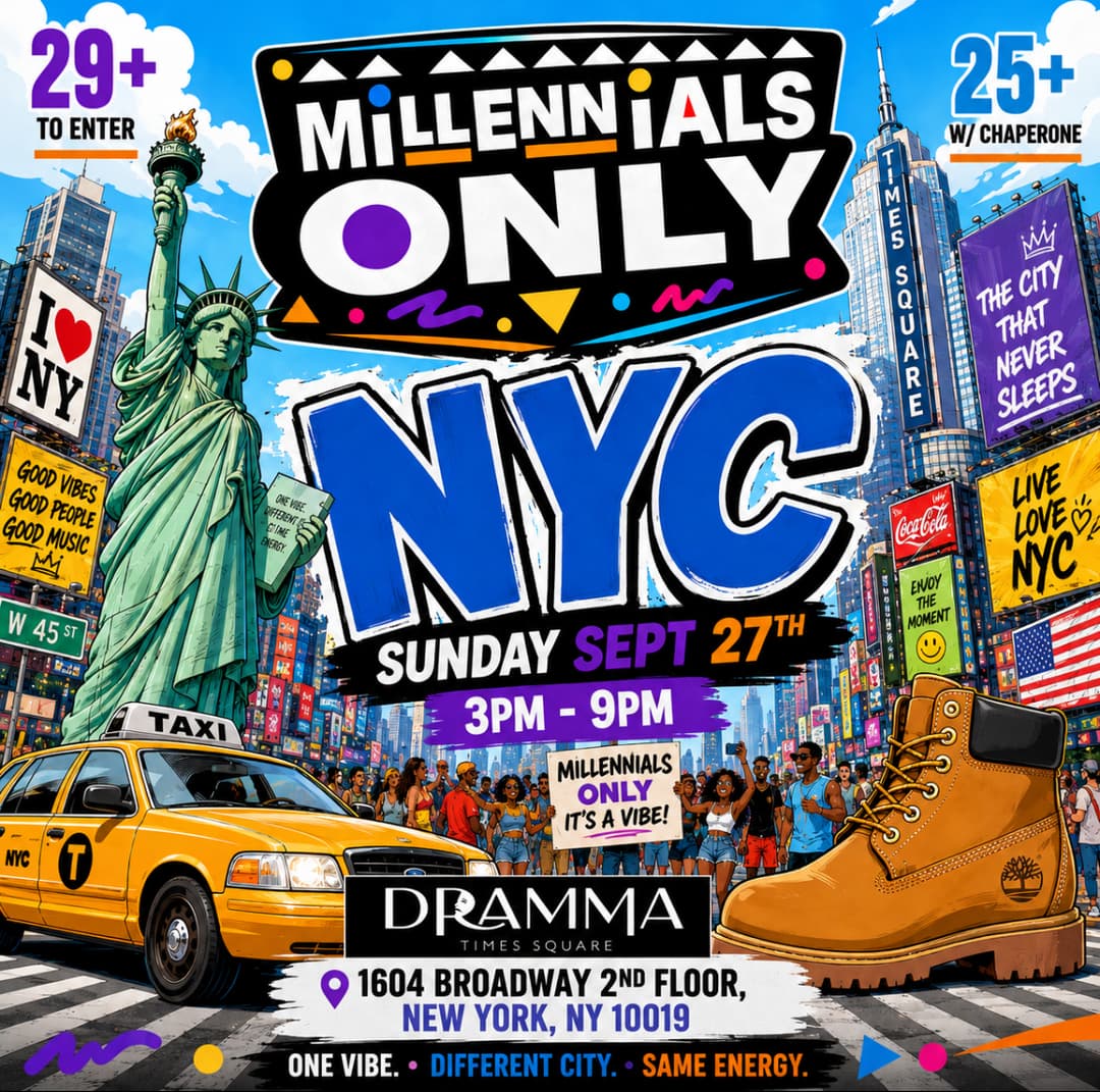 MILLENNIALS ONLY DAY PARTY - NEW YORK CITY event image
