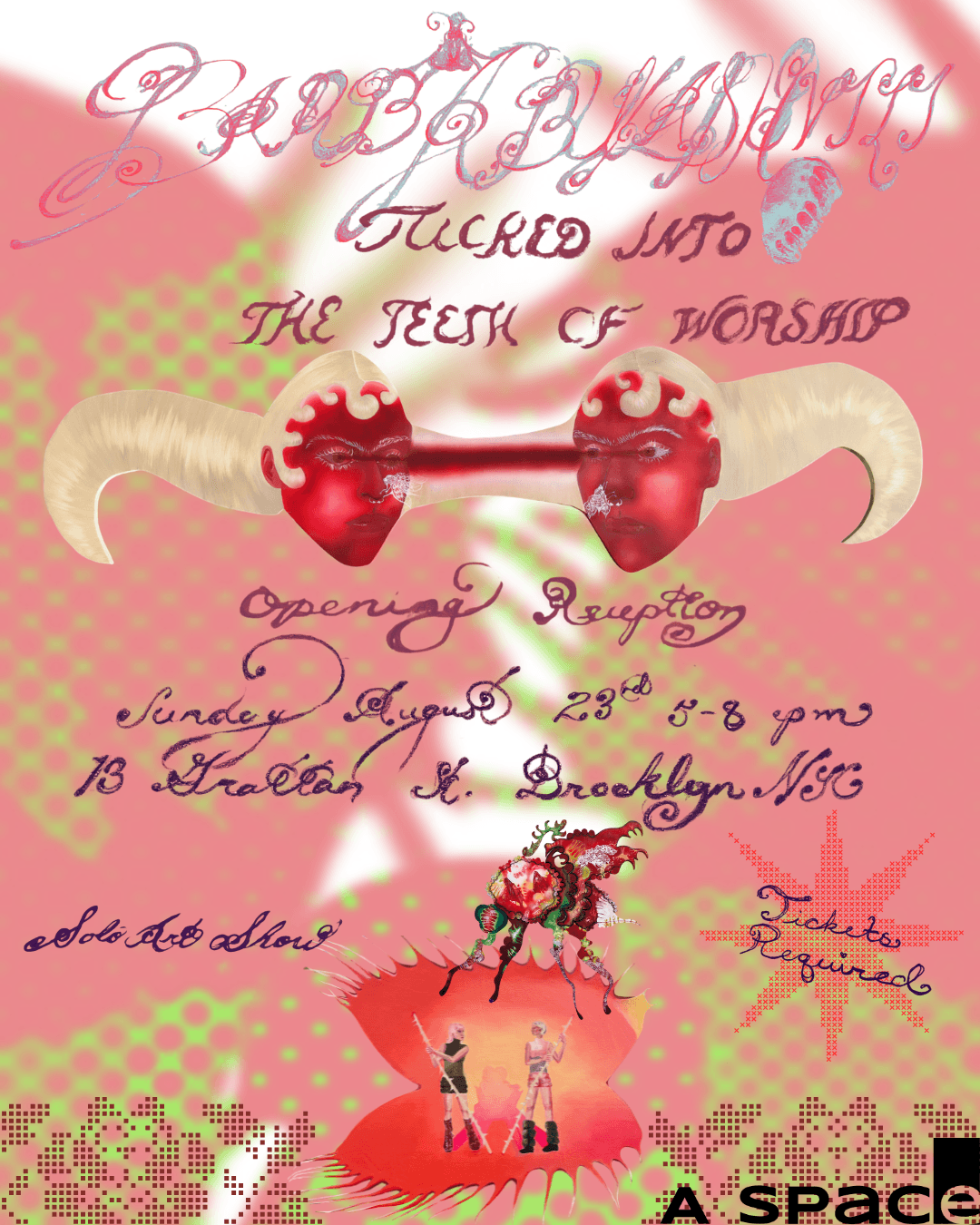 Solo Art Show Opening Reception: Tucked into the Teeth of Worship event image