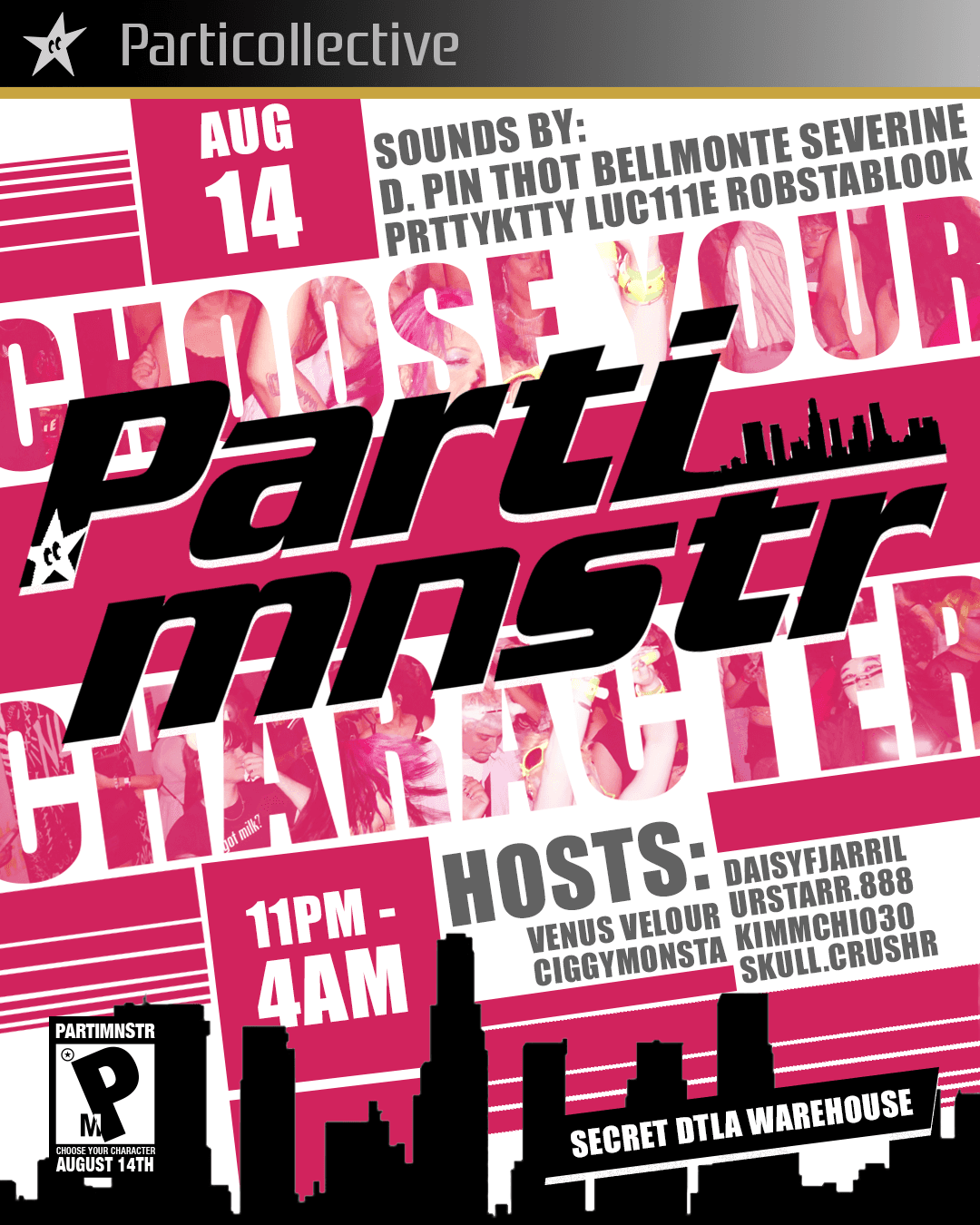 PARTIMNSTR: CHOOSE UR CHARACTER event image