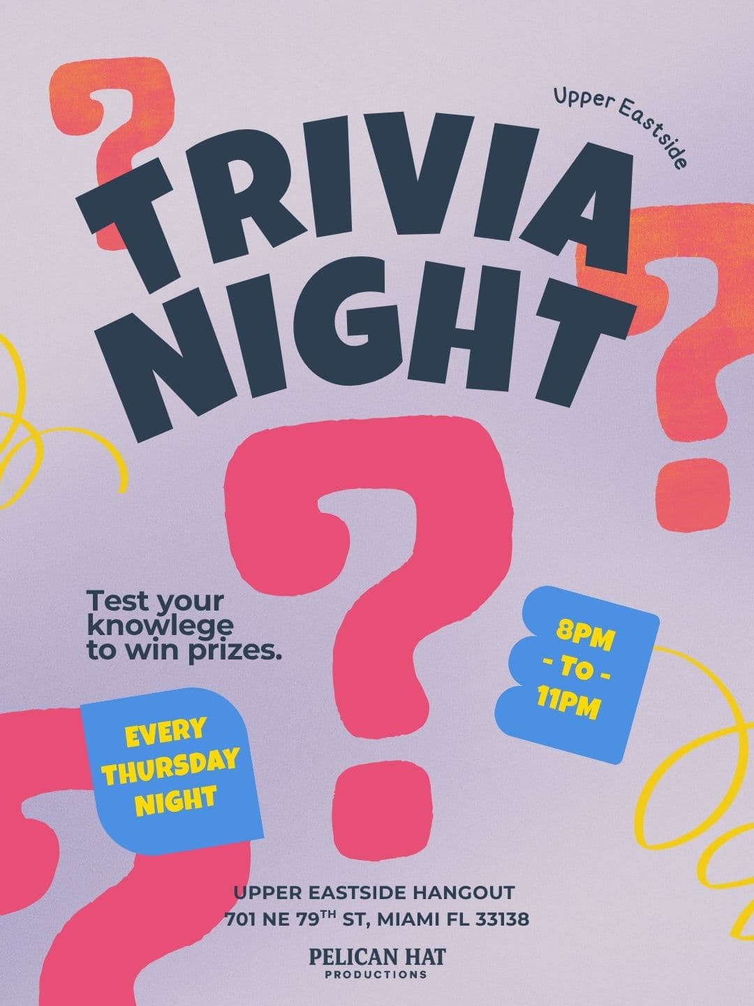 Trivia Night @ Upper Eastside Hangout event image