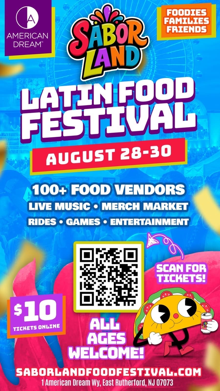 Saborland Food Festival 2026 | Latin Food, Music & Culture at American Dream event image