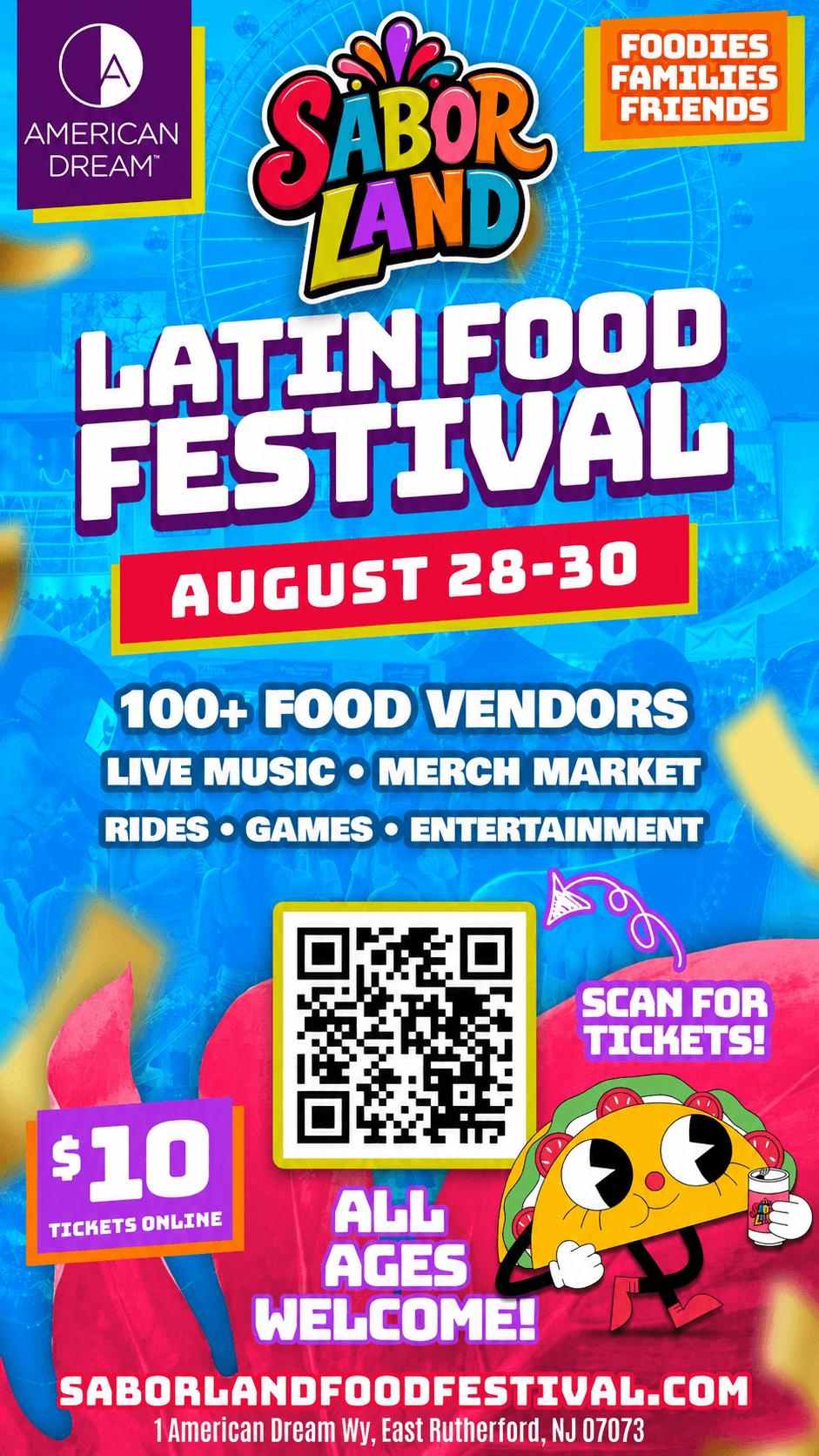 Saborland Food Festival 2026 | Latin Food, Music & Culture at American Dream event image