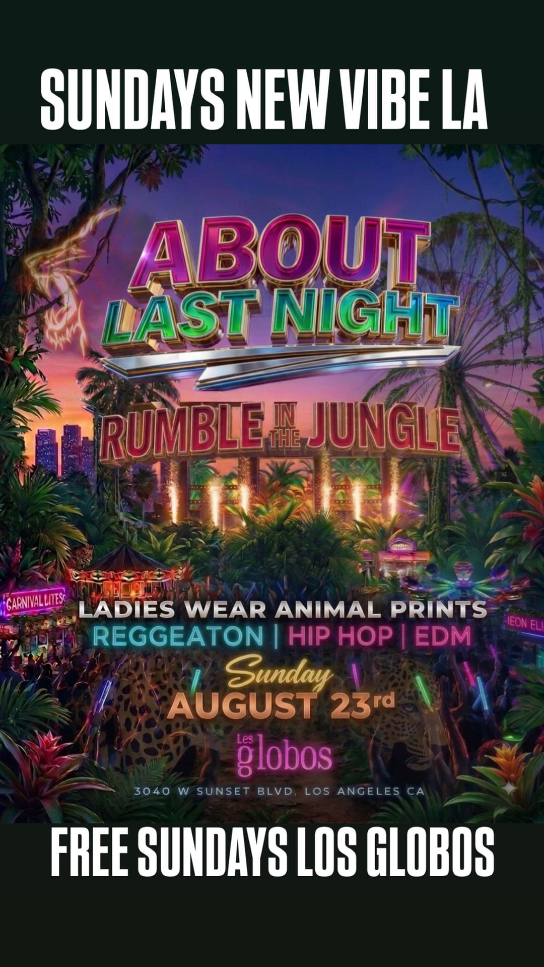 18+ SUNDAYS ABOUT LAST NIGHT LOS GLOBOS event image