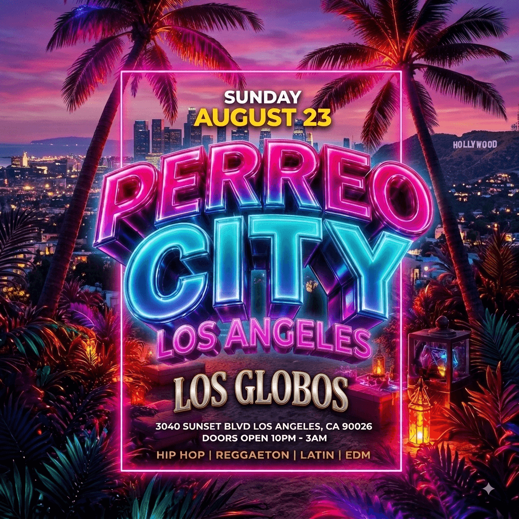 SUNDAYS PERREO CITY LOS GLOBOS FREE event image