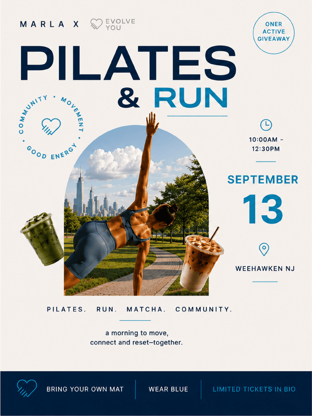 PILATES & RUN BY            
MARLA X  EVOLVEYOU APP event image