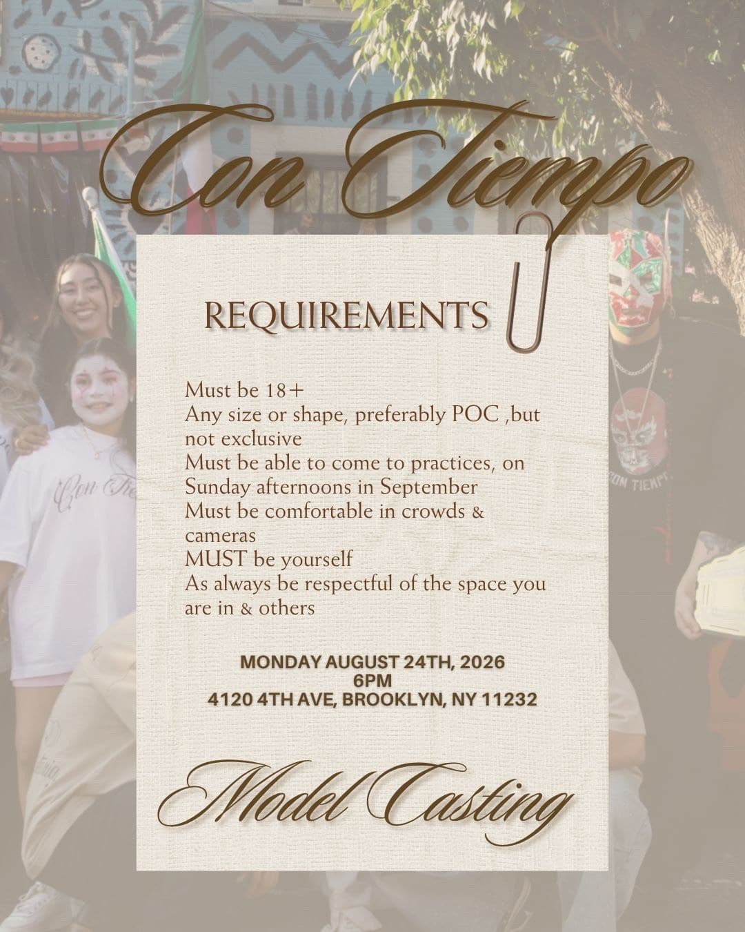 MODEL CASTING event image
