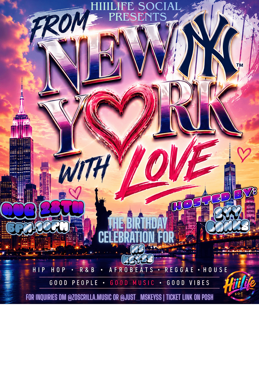 “From New York With love” Ms Keyss Birthday Celebration event image