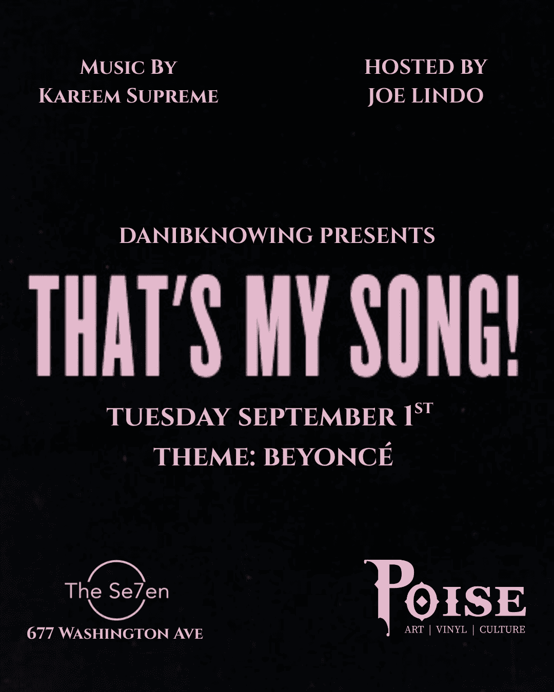 That's My Song! Karaoke Night  [Theme: BEYONCÉ] event image