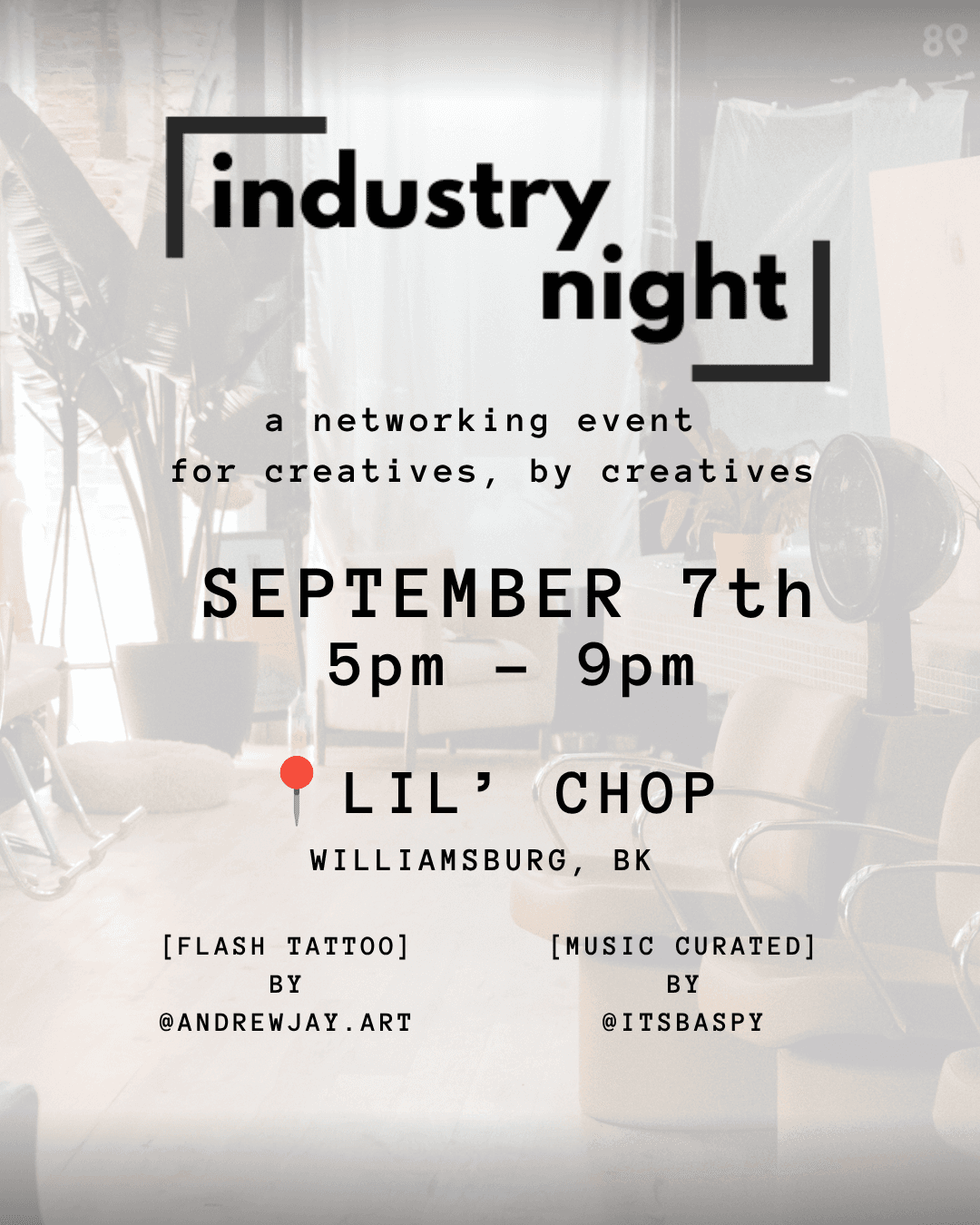 [industry night] networking event for creatives event image